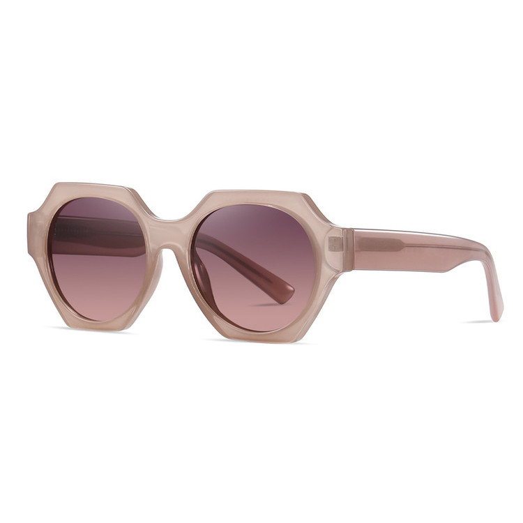 عینک آفتابی چند ضلعی زنانه آلبرت وگ مدل S26106C3 Acetate Avantgarde Visionary