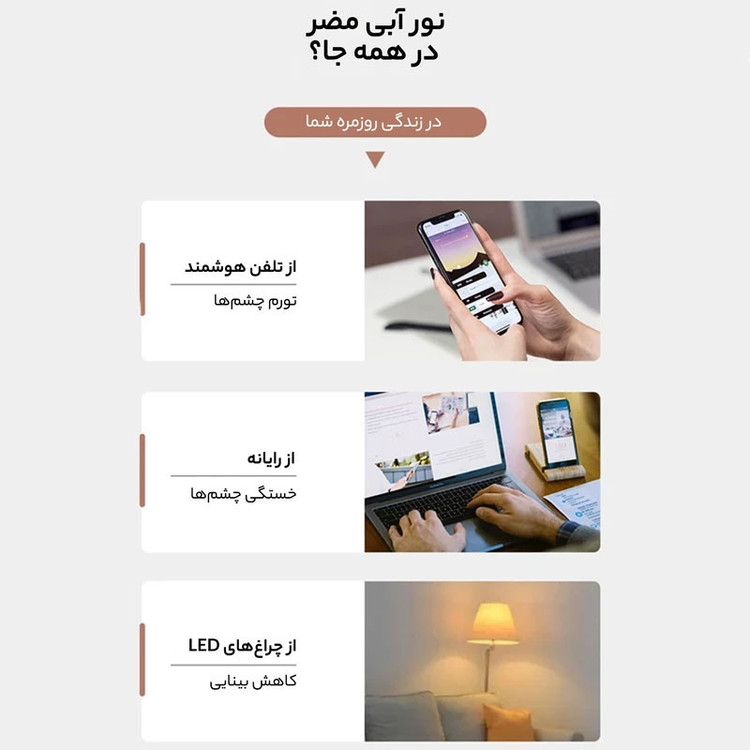 عینک محافظ چشم بلوکات مدل ITA4-Anti Blue Light
