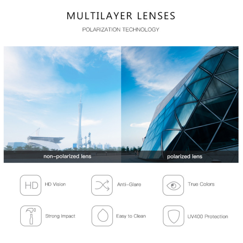 عینک آفتابی مربعی مورل مدل 78092C3POLARIZED