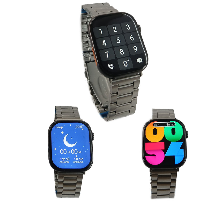 ساعت هوشمند مدل WS90 MAX با قابلیت کنترل سطح اکسیژن خون بند فلزی