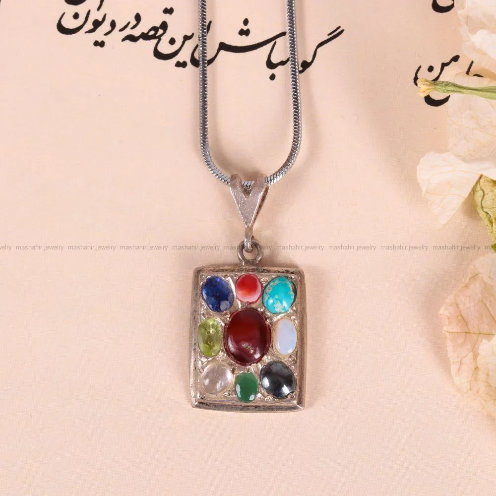 گردنبند میکس زنانه کد 2464