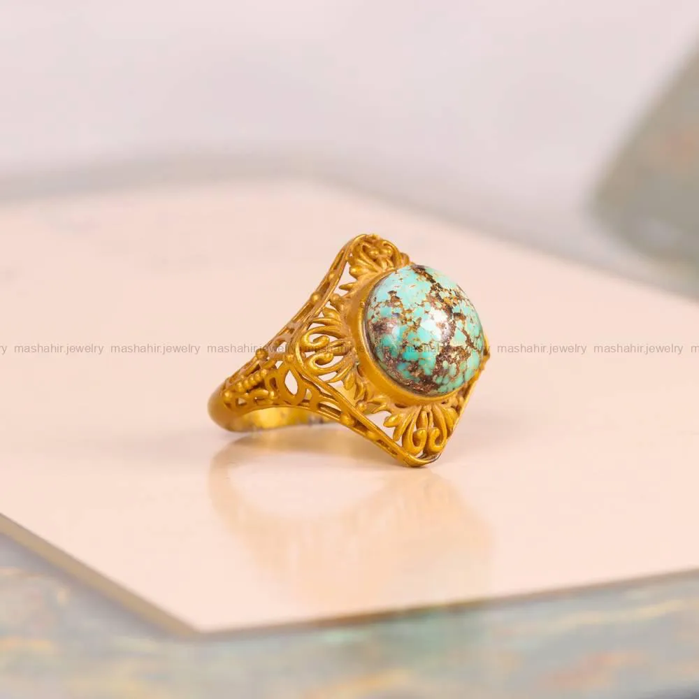 انگشتر فیروزه شجری زنانه کد 5097
