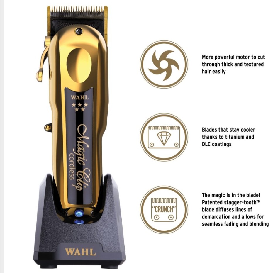 ماشین اصلاح شارژی وال مجیک کلیپ گلد سفارش اروپا و آمریکا Wahl Gold اورجینال