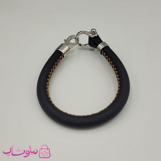 دستبند امگا رابر مشکی مردانه سایز لارج کیفیت مستر (طراحی جدید) کد 1350