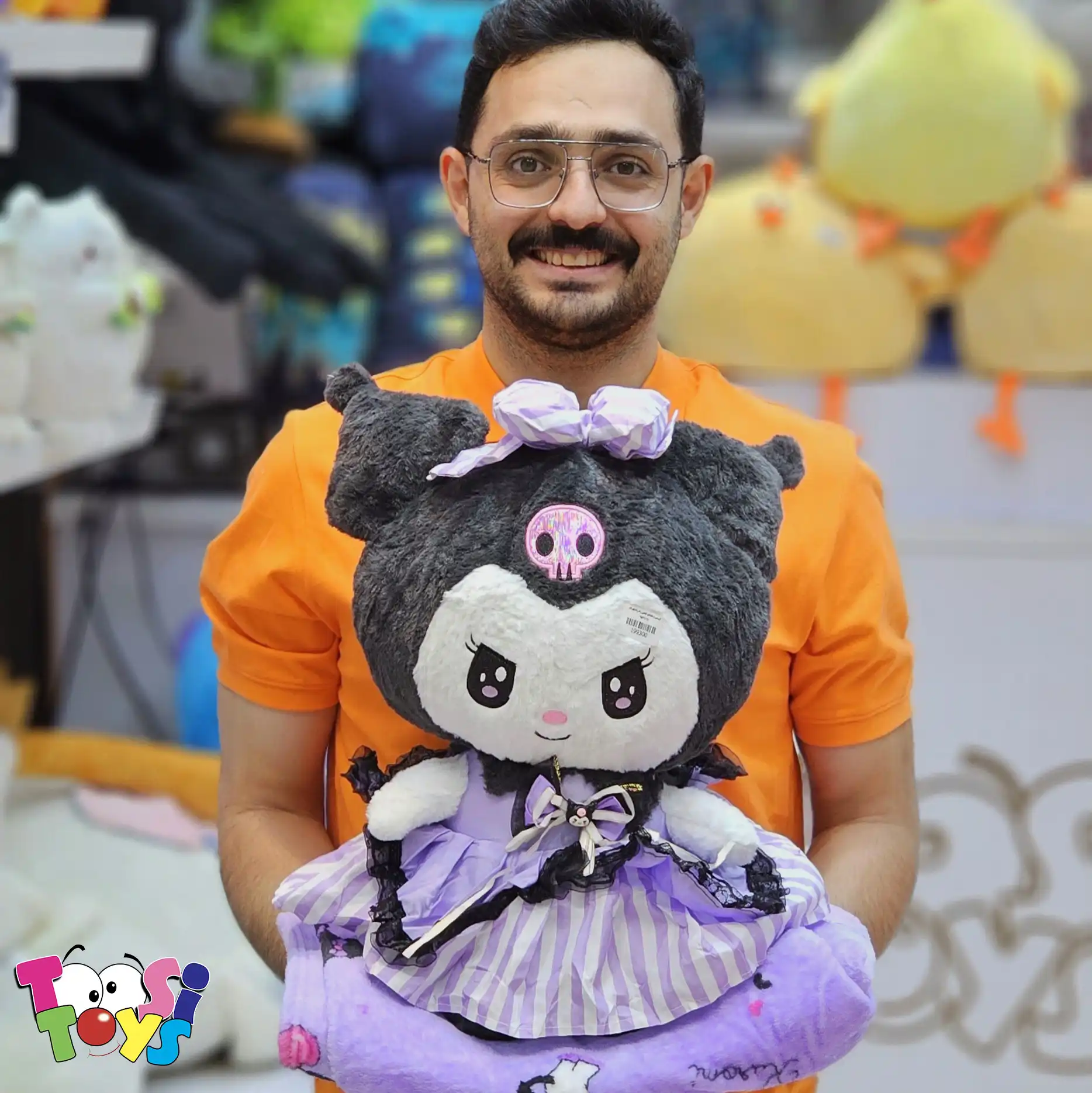 عروسک پتو بالشتی کرومی و ملودی لباس دار