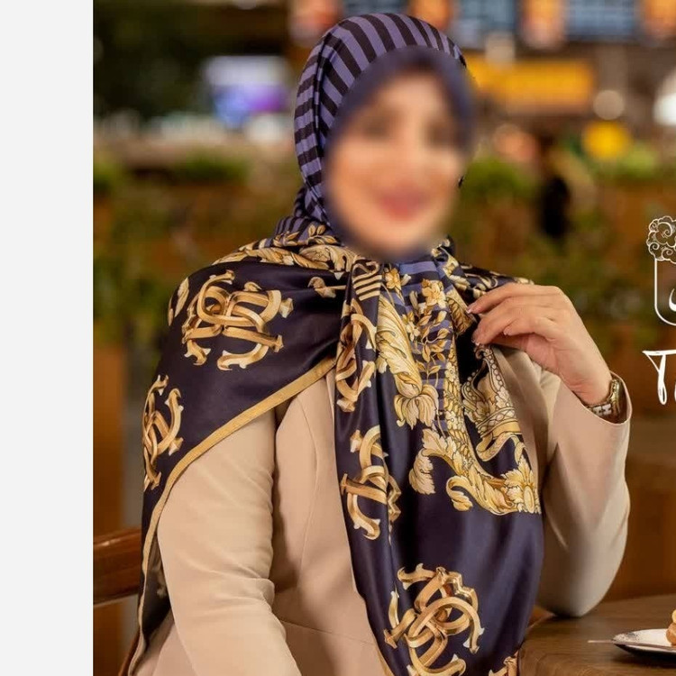 روسری مجلسی ابریشمی توییل